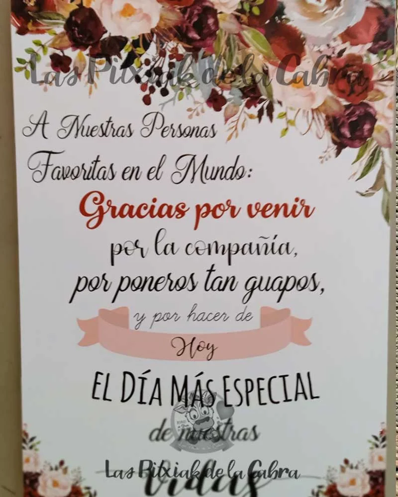 Cartel Bienvenida Gillian - Imagen 2