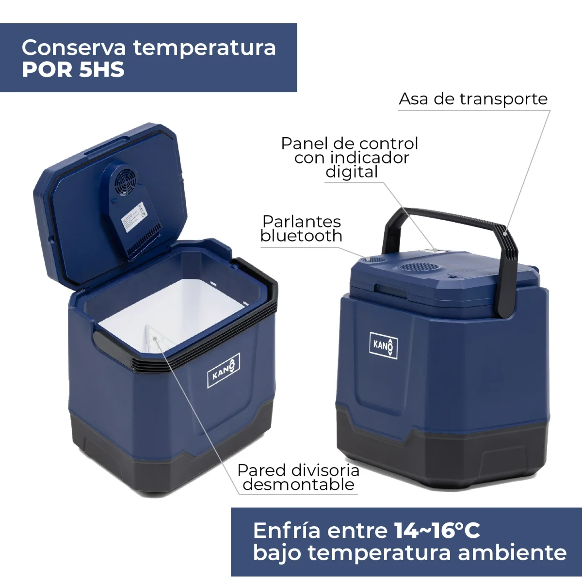 Cooler Eléctrico Queulat Azul - Imagen 6