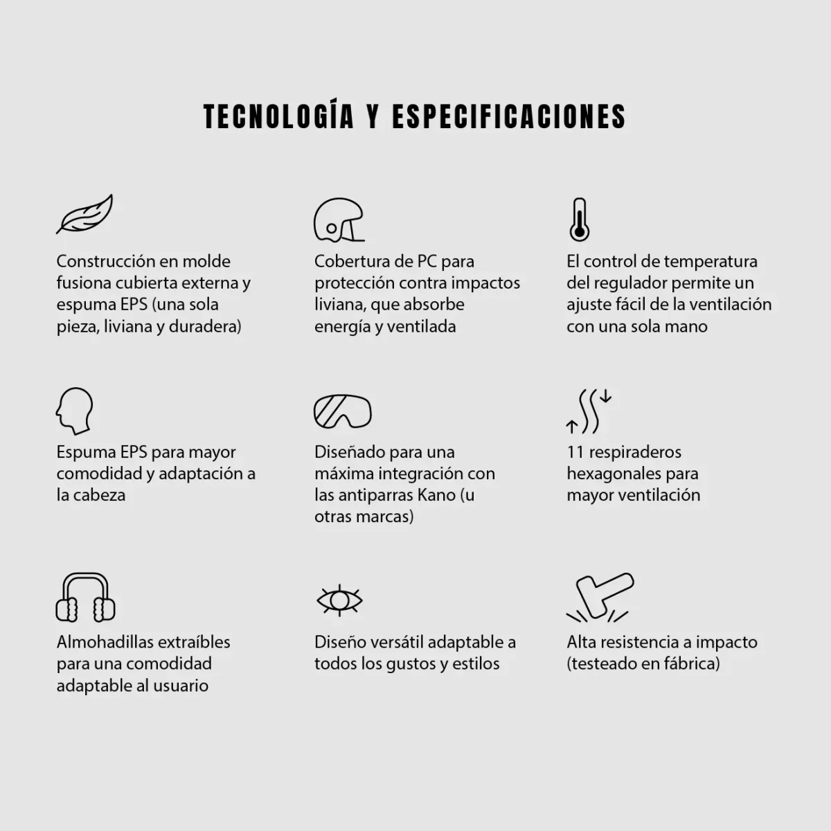 Casco de Nieve KS Negro - Imagen 5