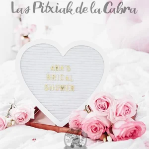 Tablero Corazón de Bienvenida con Letras