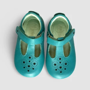 Poco Nido Merceditas MIGHTY SHOES MINT STAR PUNCH T BAR SHOES
