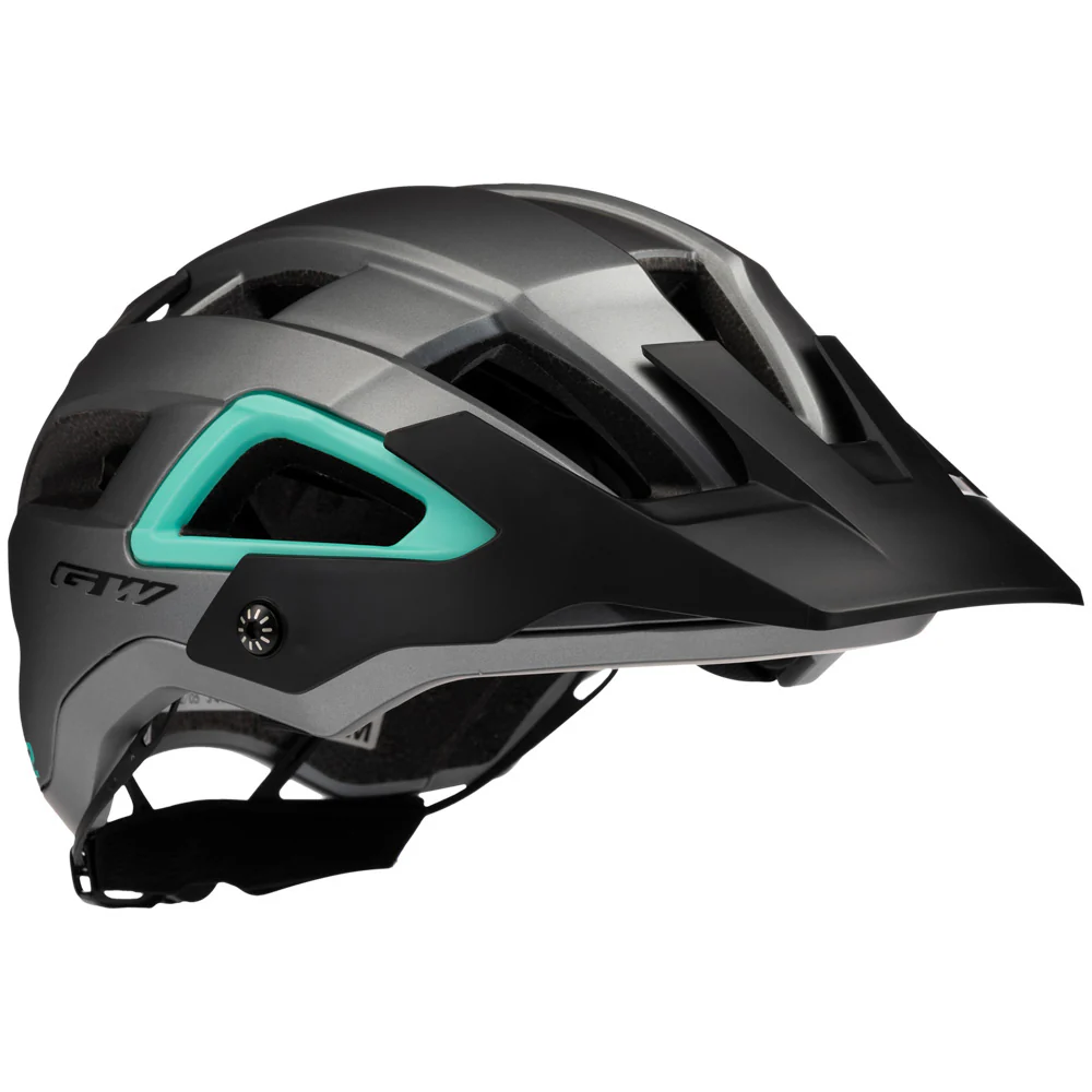 Casco Enduro E2 Gris Verde Agua