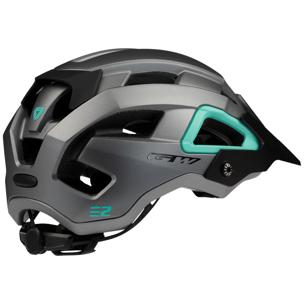 Casco Enduro E2 Gris Verde Agua - Imagen 3