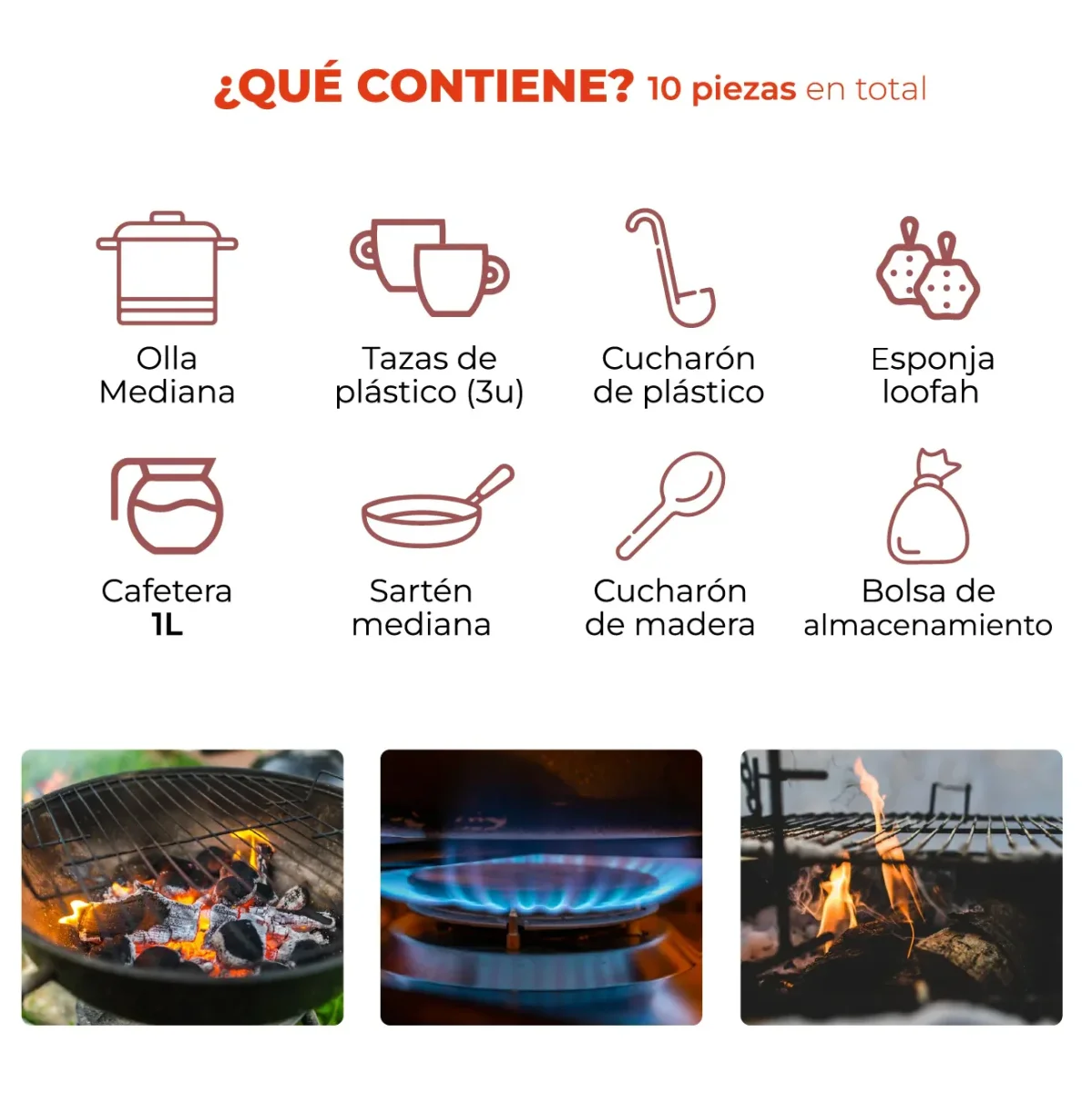 Set de Ollas Para Camping Torres - Imagen 6