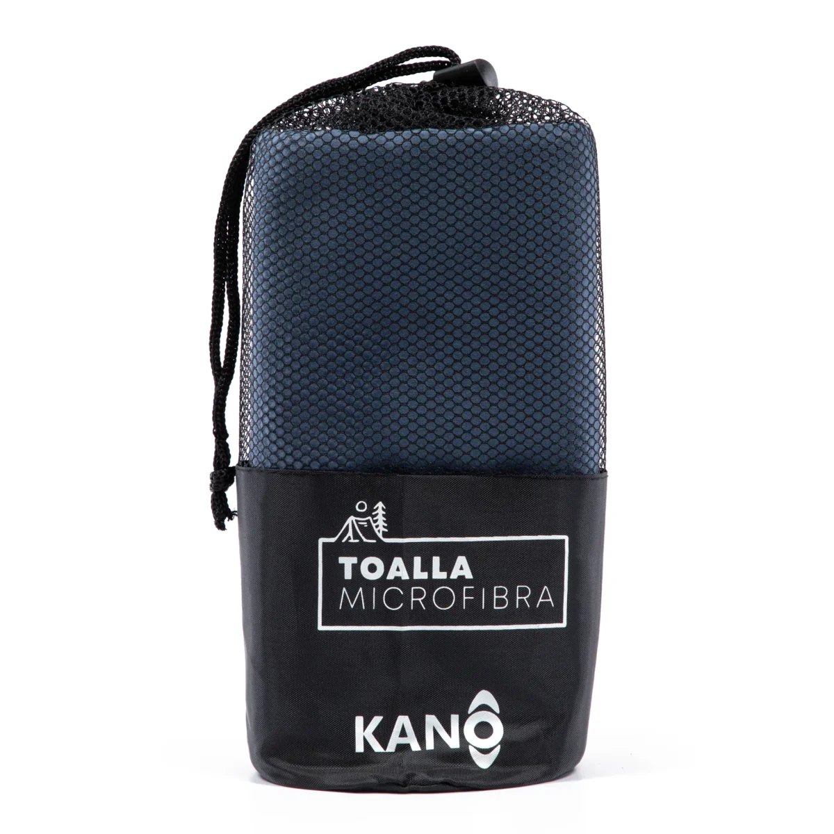 Toalla de Microfibra Kano Gris Azulado Secado Rápido - Imagen 3