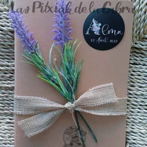 Libreta Adornada Lavanda