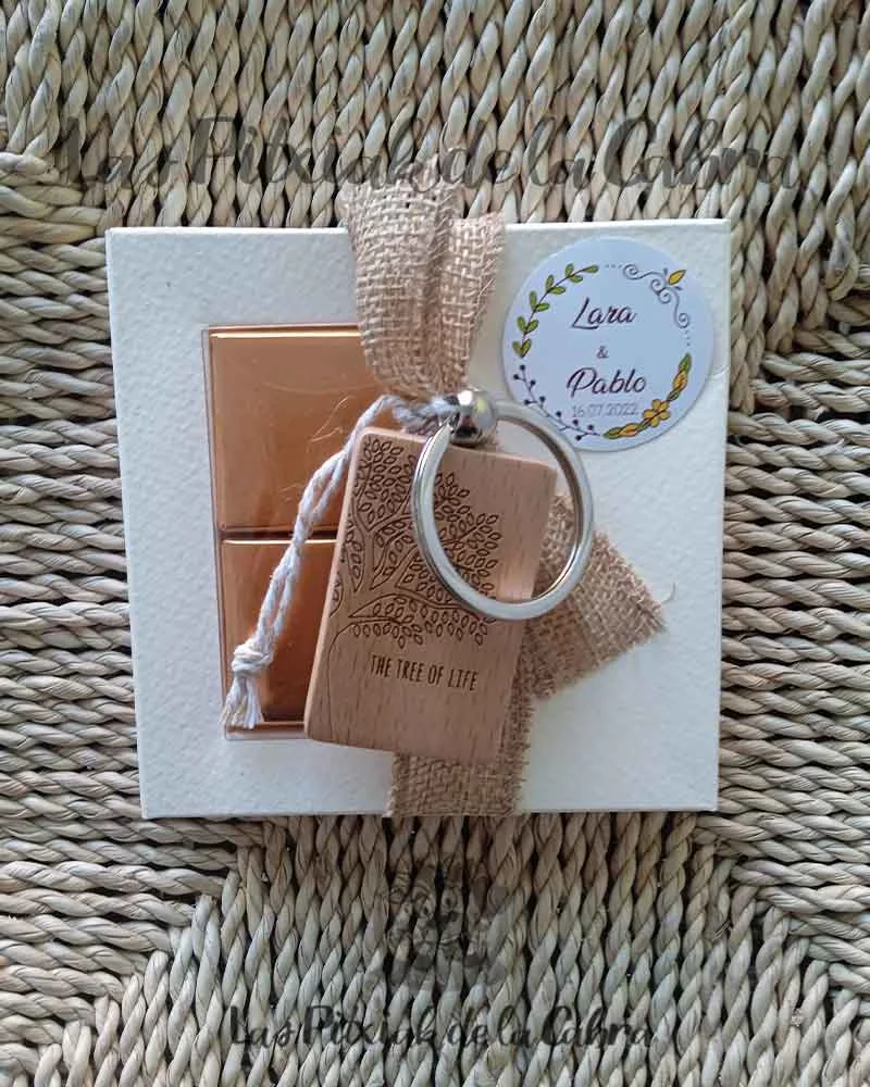Llavero Madera Árbol Vida - Imagen 3