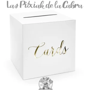 Caja para Sobres Cards Oro