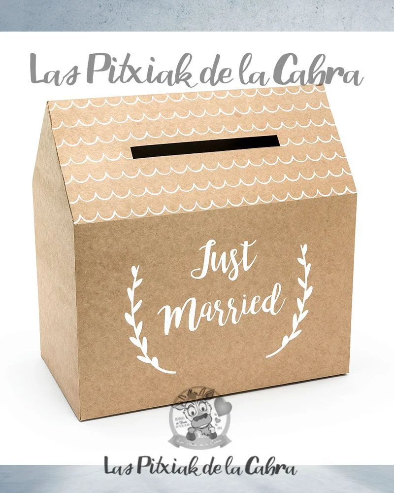 Caja para Sobres boda Just Married