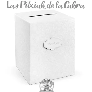 Caja para Sobres Thank You brocado