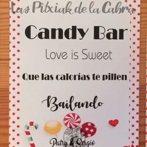 Candy Bar Patry Lunares rojos