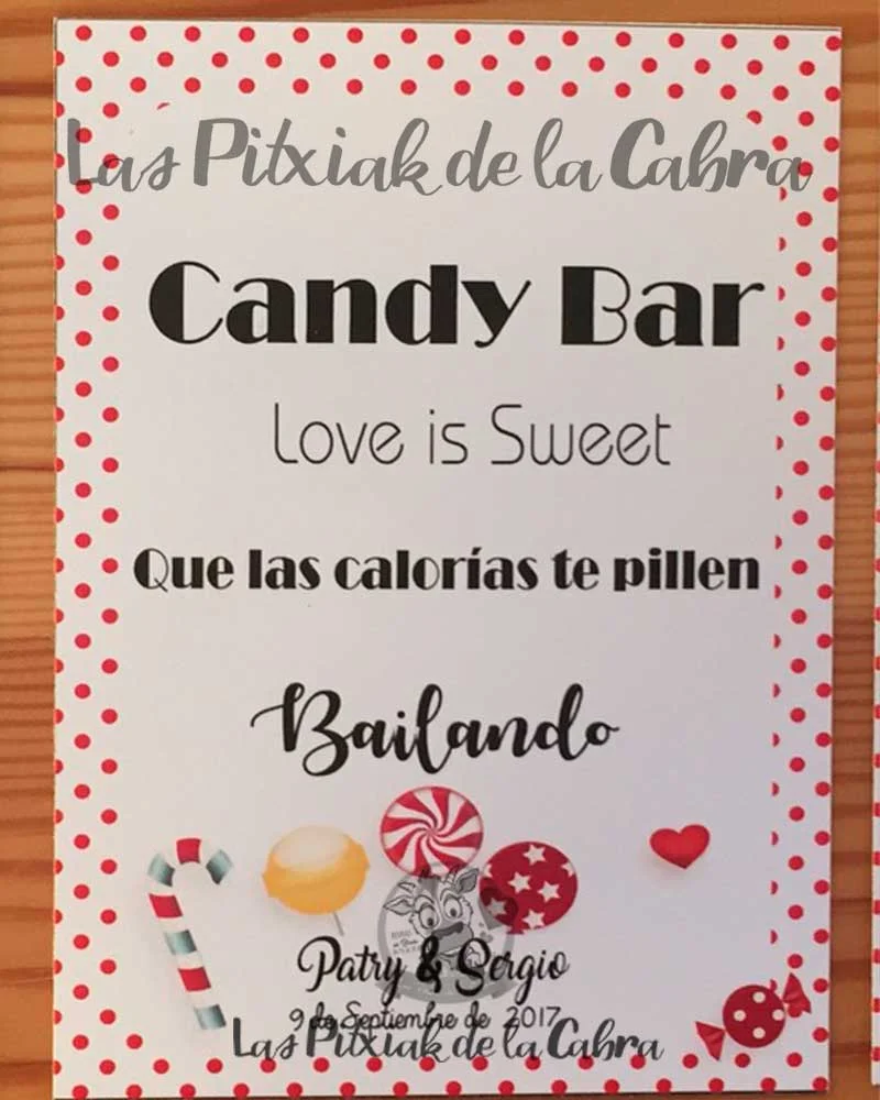 Candy Bar Patry Lunares rojos - Imagen 2