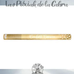 Cañón de Corazones Dorados Largo 60 cm.