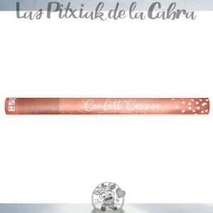 Cañón de Corazones Oro Rosa Largo 60 cm.