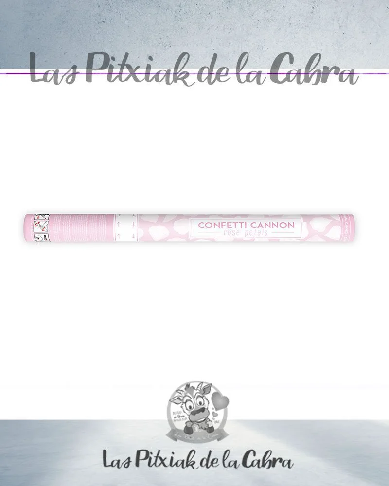 Cañón de Pétalos de color blanco 60 cm. - Imagen 2