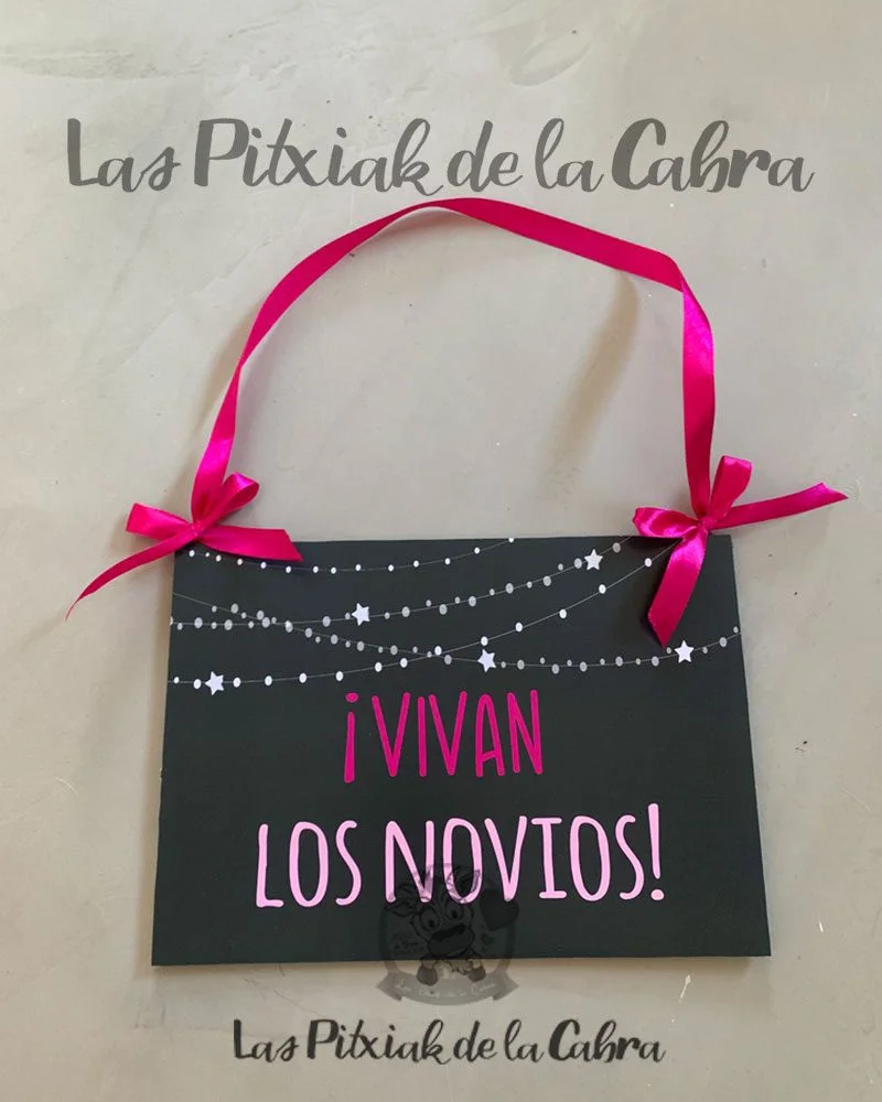 Cartel boda Vivan los Novios