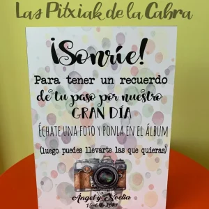 Cartel Sonríe Ángel y Noelia Lunares