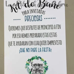 Kit de Baños Invitadas verdes