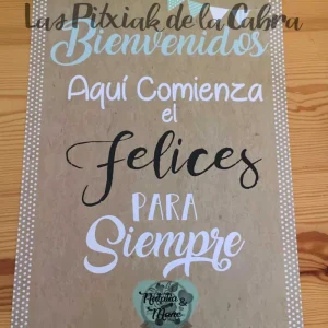 Bienvenida Felices para siempre