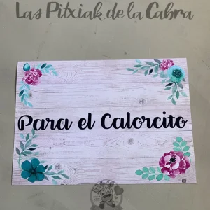 Cartel para el calorcito turquesa