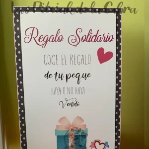 Cartel Regalo solidario
