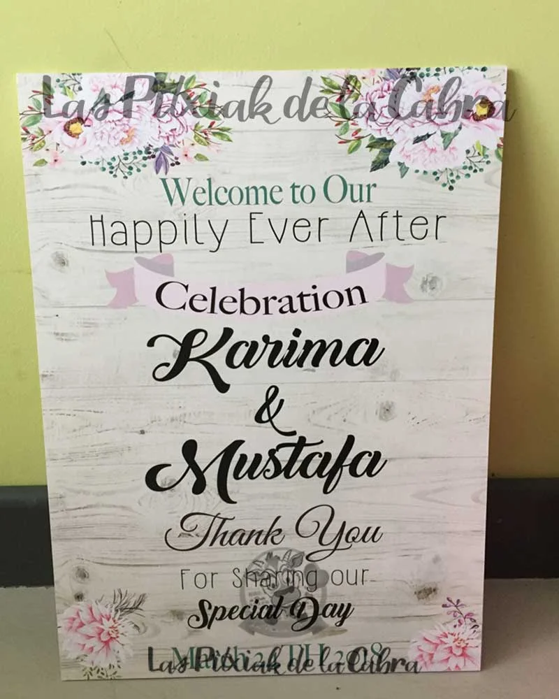 Cartel para boda Welcome Wedding - Imagen 2