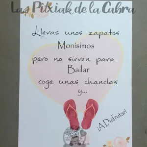 Cartel Chanclas Lara