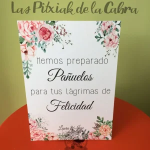 Cartel Lágrimas Flores