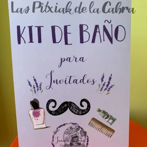 Cartel Baño hombres lavanda