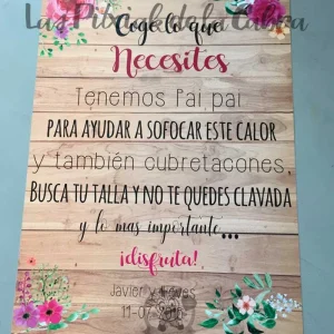 Carteles cubretacones Nieves