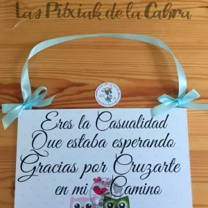 Cartel de boda casualidad buhos