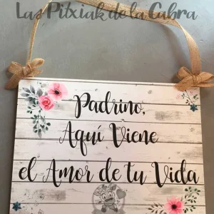 Padrino flores rosas