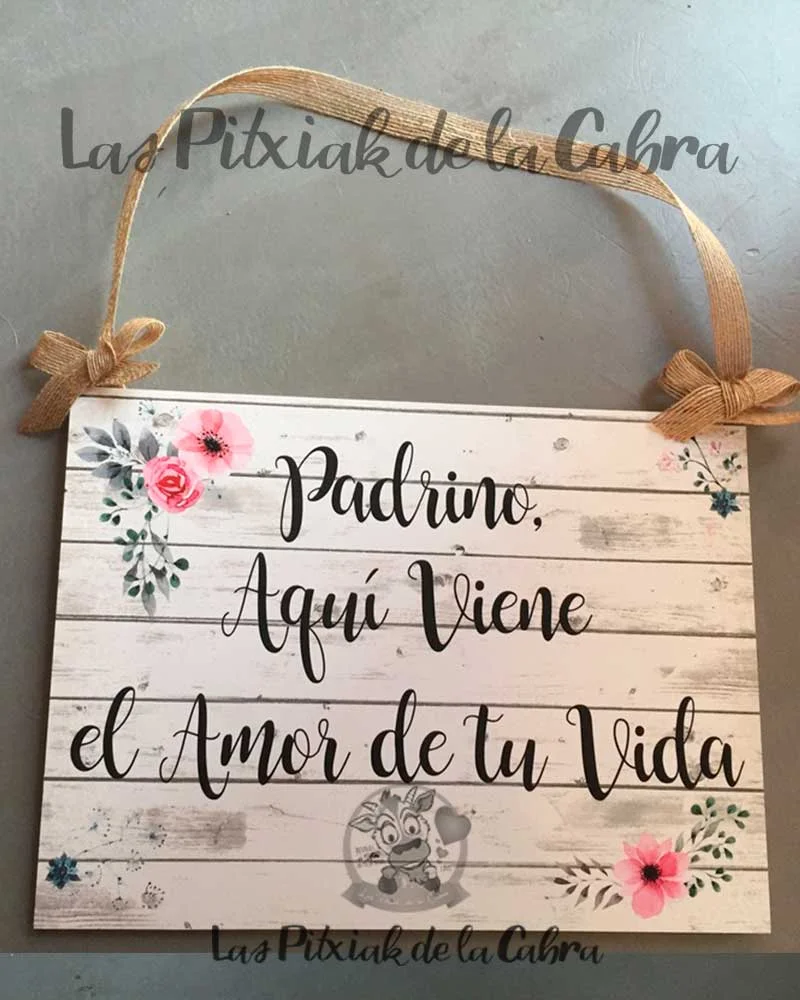 Padrino flores rosas