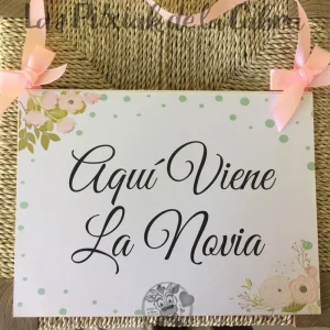 Aquí viene la novia tonos verdes