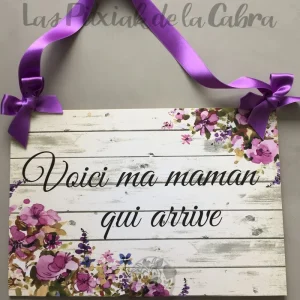 Cartel boda en francés