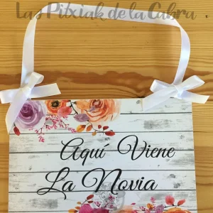 Aquí viene la novia colores otoñales