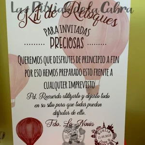 Cartel Baños Vintage Viaje