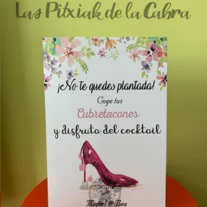 Cartel Tacones Bea y Miguel