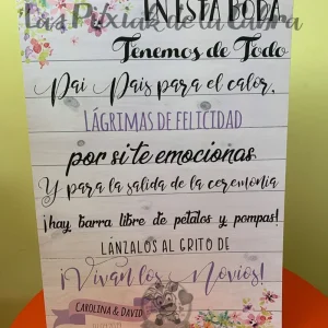 Cartel Lágrimas Carolina