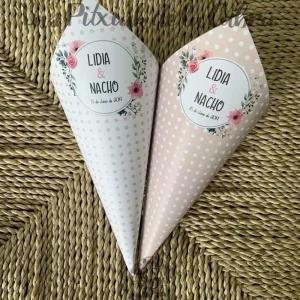 Conos en dos colores Lidia