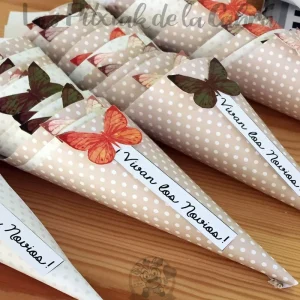 Conos de topitos con Complemento-Mariposas