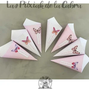Conos Nata y Fresa con Complemento-Mariposas