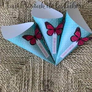 Conos Complemento-Mariposas turquesa
