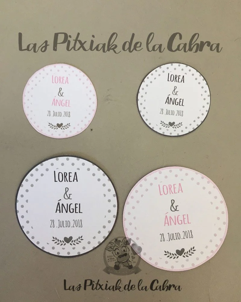 Etiquetas Lorea & Ángel