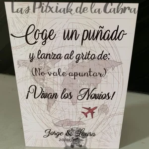 Cartel Arroz Jorge y Laura