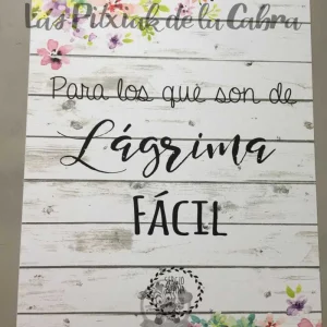 Cartel Lágrima Fácil
