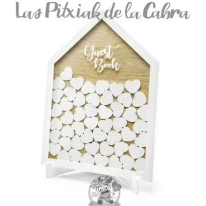 Cuadro de Firmas de Madera Casita