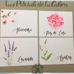 Meseros florales de acuarela