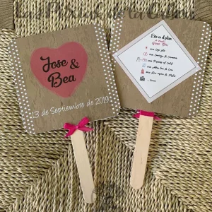 Pai Pai de Jose y Bea rosa fresa