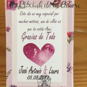 Tarjeta de agradecimiento pajarillo